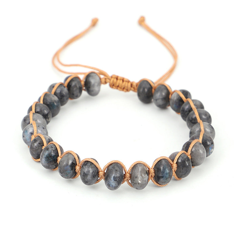 Moonstone & Labradorite Bracelet – Minimalist Handmade Design