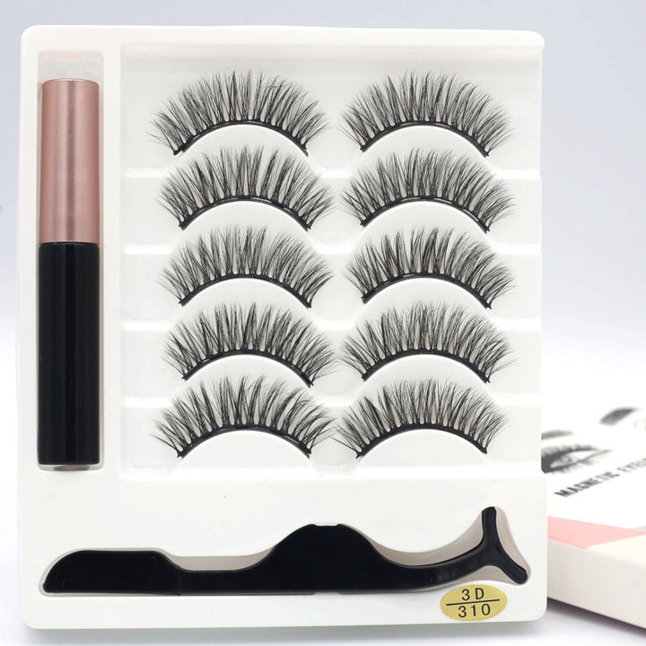 🧲👁️ Five Pairs of Magnetic Eyelashes – Reusable False Lash Set