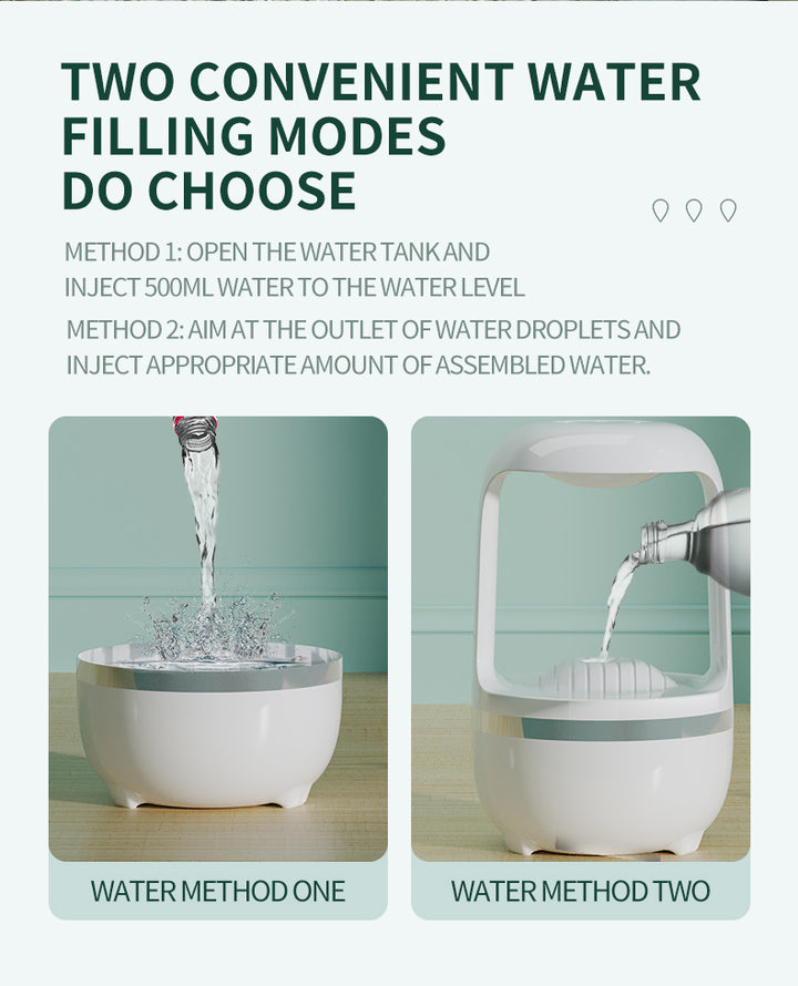 💧🌈 Anti-Gravity Water Drop Humidifier | Large Capacity Aromatherapy Mist Maker ✨