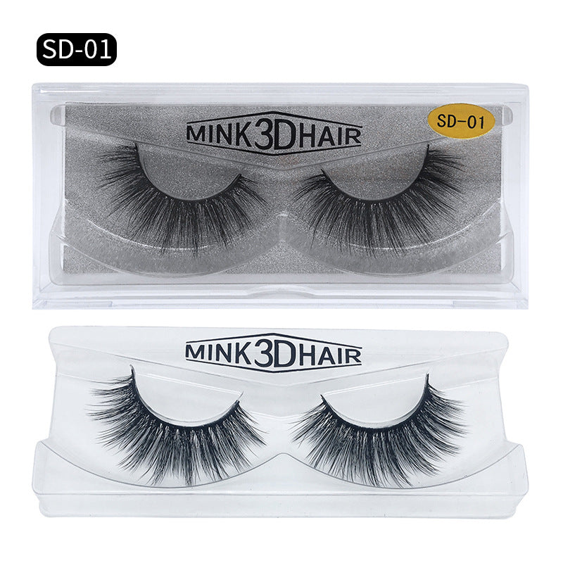 👁️✨ SD Exaggerated 3D Mink Eyelashes – 25MM Dense Stereo False Lash (1 Pair)