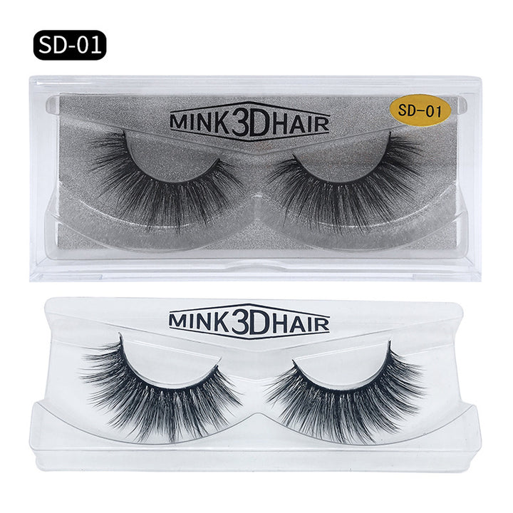 👁️✨ SD Exaggerated 3D Mink Eyelashes – 25MM Dense Stereo False Lash (1 Pair)