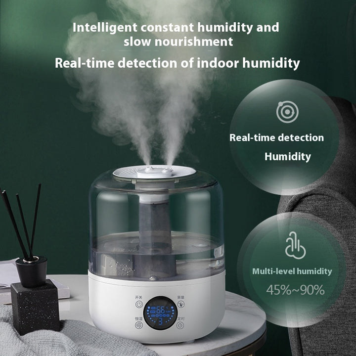 💧🏠 Silent Household Humidifier | Large Capacity Dual-Mist Remote Control Unit