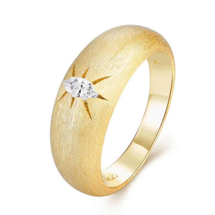 💍 Eight-Finger Radiance Ring – Gold-Plated S925 Silver (3.8g, Sizes 5–9) 💍