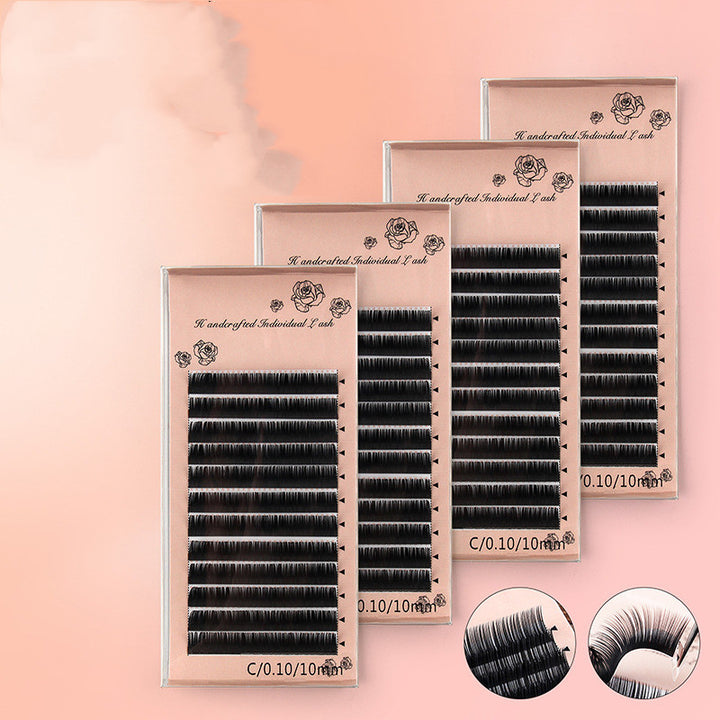 👁️✨ Grafting Eyelash – Single Dense Row Round Hair Planting Lash Extensions