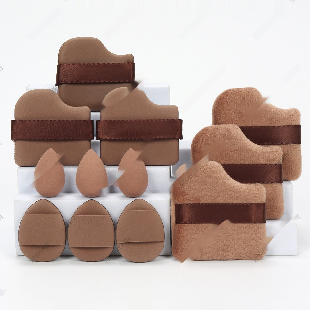 🥚💄 12-Piece Makeup Sponge Puff Set – Soft Beauty Blender Kit (Wet & Dry Use)