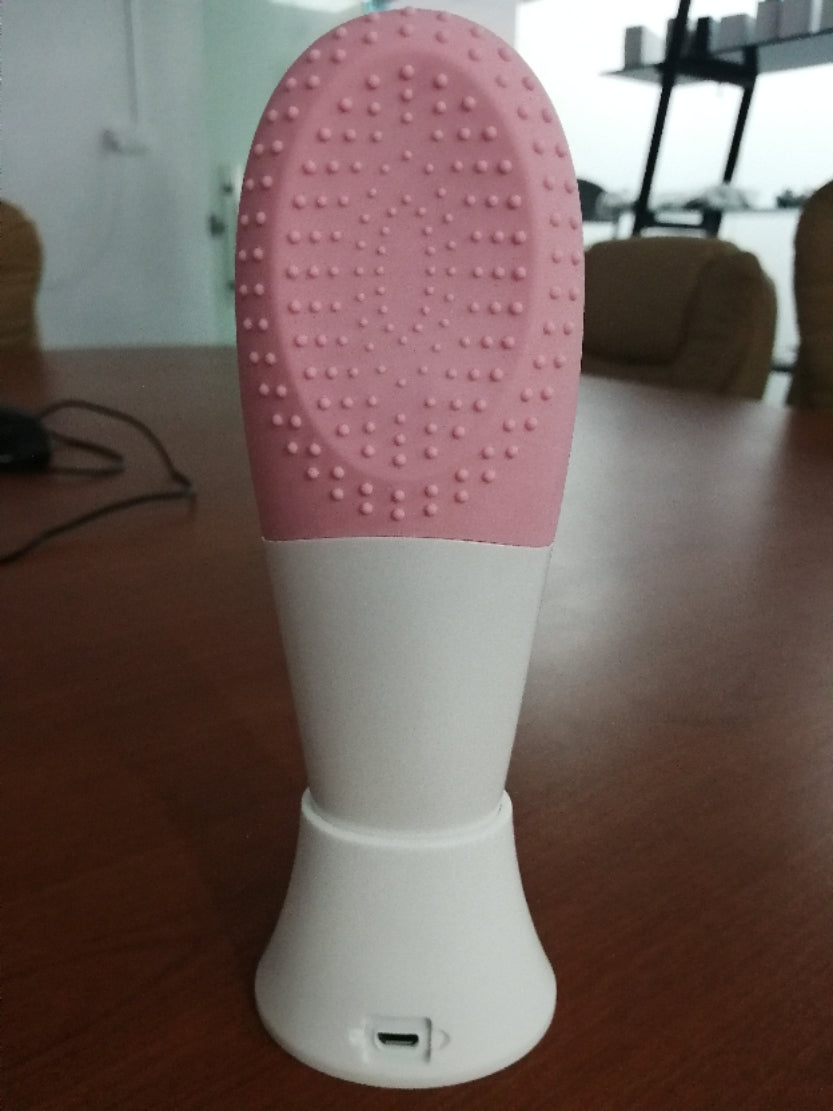 💖🧼 Silicone Facial Cleanser | Ultrasonic Vibration Pore Cleaning Beauty Device