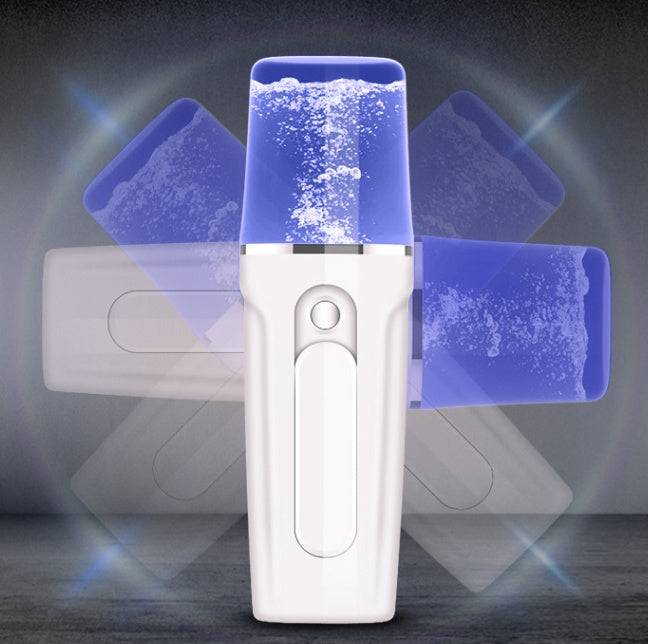 💧📱 Facial Moisturizing Beauty Apparatus | Nano Mist Sprayer with Power Bank