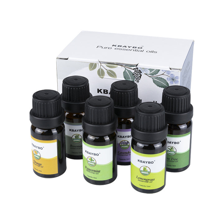🌿 Essential Oils 6-Unit Kit (10ml Each) – Aromatherapy Wellness Set
