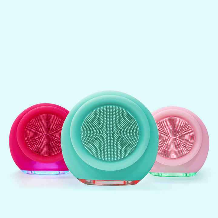 💖🧼 Electric Facial Cleanser | Ultrasonic Vibration Silicone Pore Cleansing Device