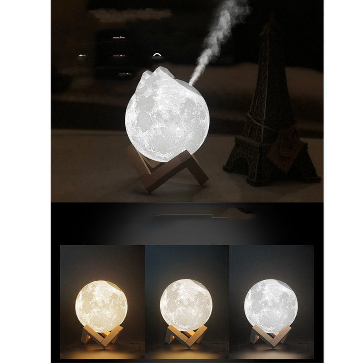 🌙💧 Lunar Humidifier | Moon Night Light Aromatherapy Mist Diffuser
