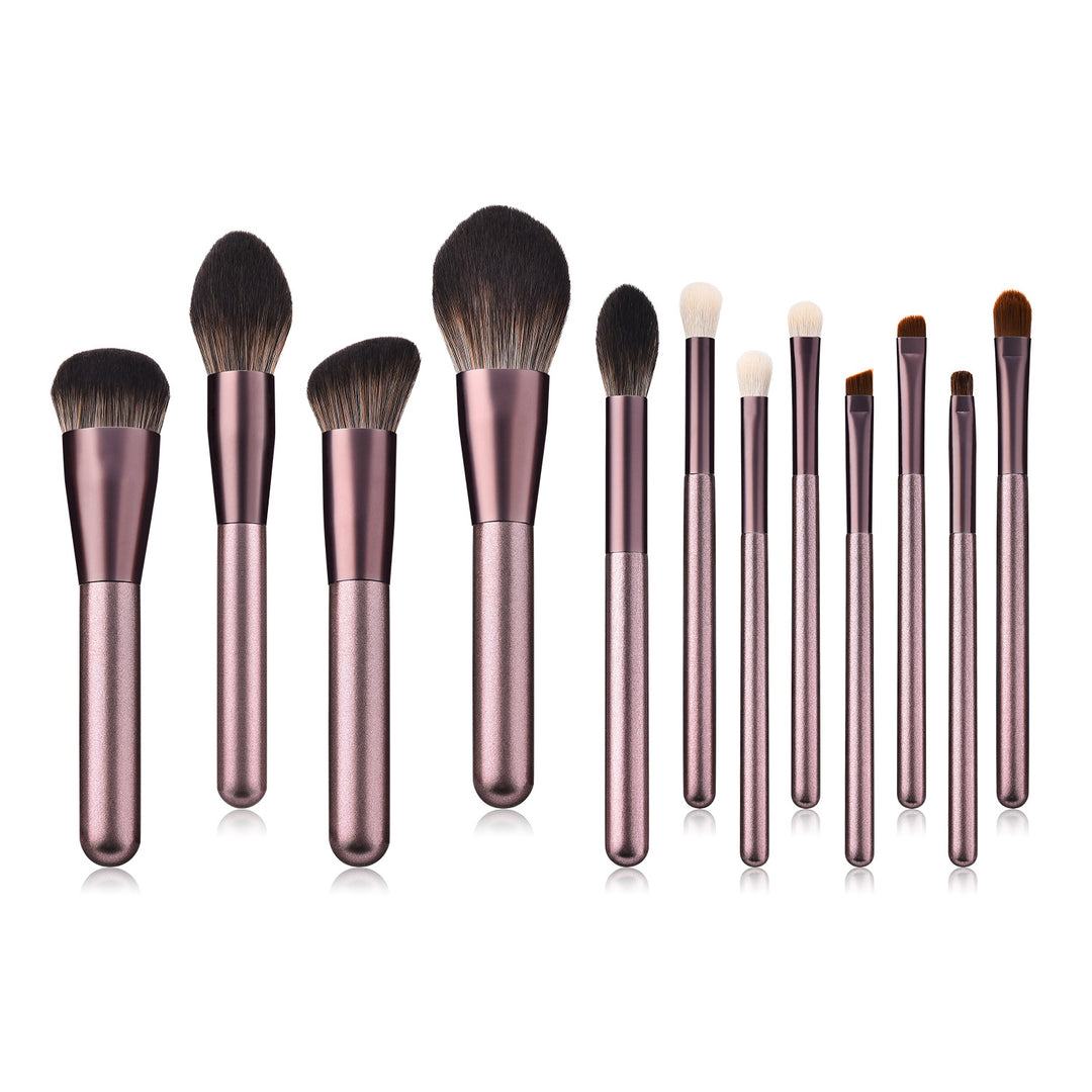 ✨ 12-Piece Small Grape Makeup Brush Set — Beauty Tools Kit 💄🍇