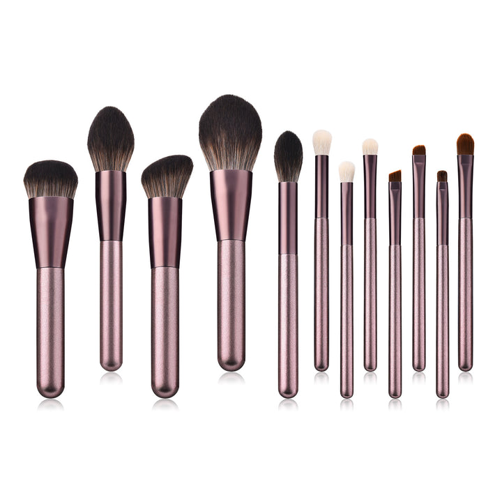 ✨ 12-Piece Small Grape Makeup Brush Set — Beauty Tools Kit 💄🍇