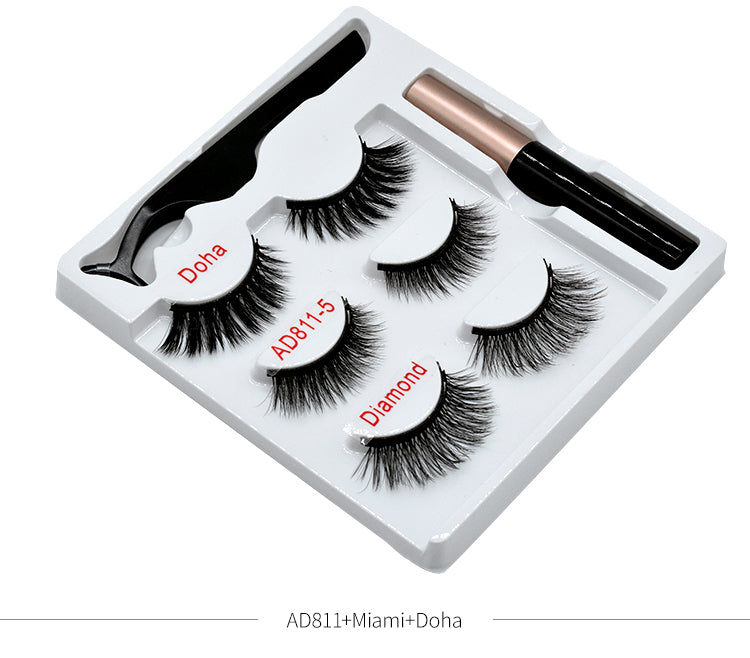 🧲👁️ Magnetic False Eyelashes – Handmade High-Grade Fiber Lash Set