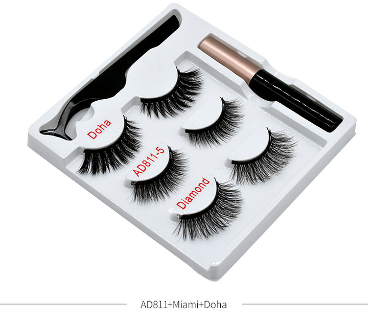 🧲👁️ Magnetic False Eyelashes – Handmade High-Grade Fiber Lash Set