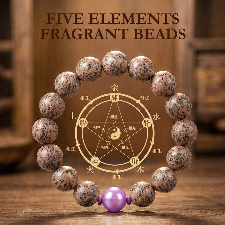 Chinese Herbal Bead Bracelet – Lightweight Traditional Wellness Jewelry