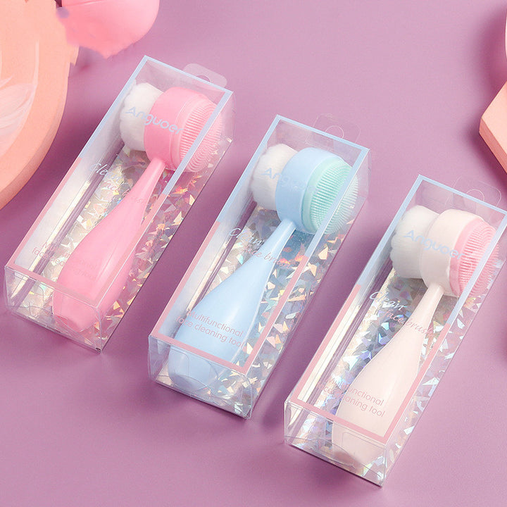 🧼💗 Face Brush | ABS + Silicone + Microfiber Deep Cleansing Tool