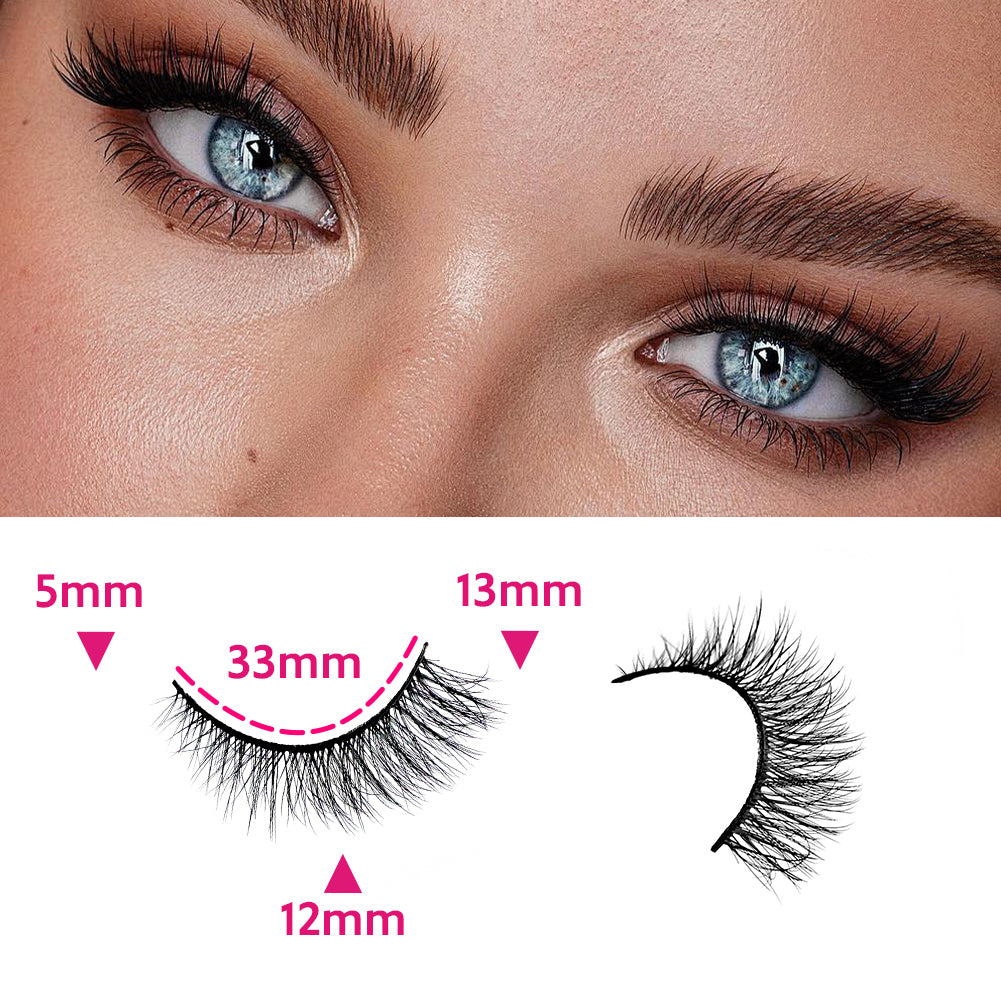 👁️✨ 3D False Eyelashes – Multi-Layered, Realistic, Soft & Comfortable Lashes