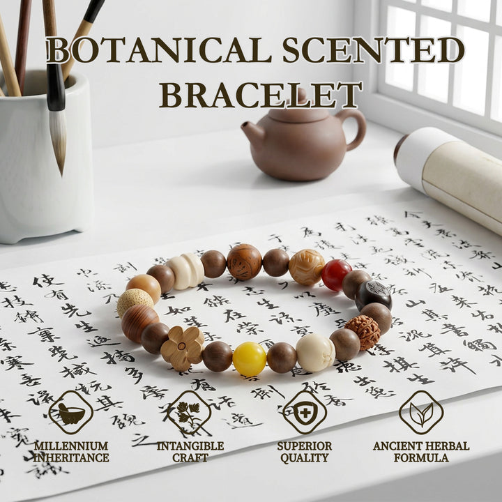 Chinese Herbal Bead Bracelet – Lightweight Traditional Wellness Jewelry