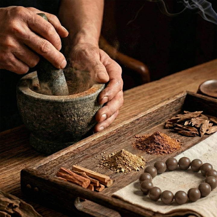 Chinese Herbal Bead Bracelet – Lightweight Wellness Jewelry