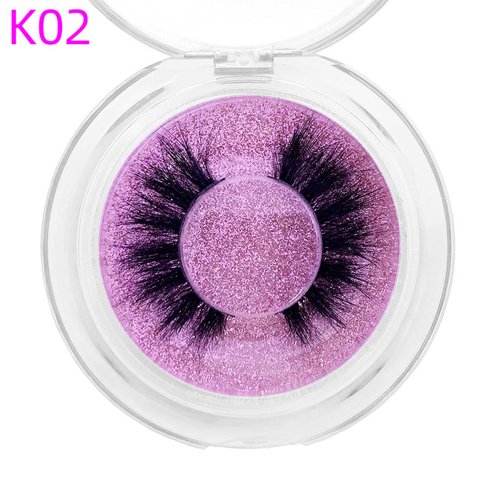 👁️✨ 8D Mink Hair False Eyelashes – Thick Handmade Volume Lash Set