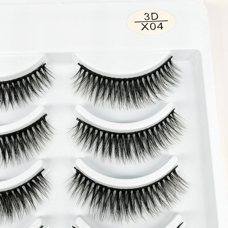👁️✨ Natural Curling Soft Multilayer Stereoscopic Eyelashes – 10 Pairs