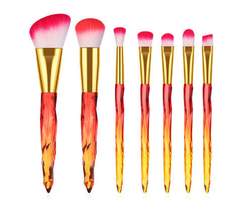 💎 10-Piece Crystal Diamond Makeup Brush Set – Foundation & Face Blending Brushes ✨