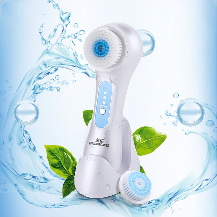 💖🧼 Ultrasonic Two-in-One Cleansing Instrument | Cleaning & Charging Facial Device
