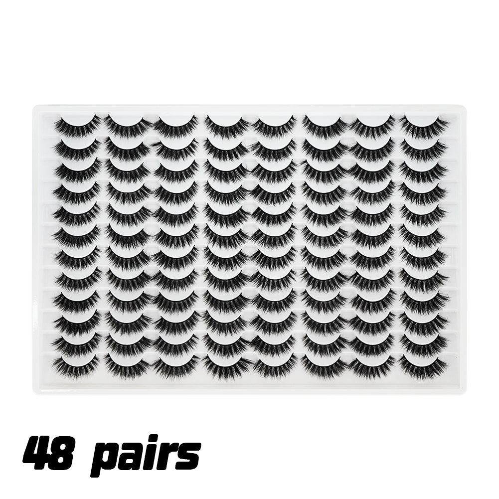 👁️✨ 3D False Eyelashes – Multi-Layered, Realistic, Soft & Comfortable