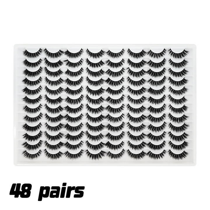 👁️✨ 3D False Eyelashes – Multi-Layered, Realistic, Soft & Comfortable