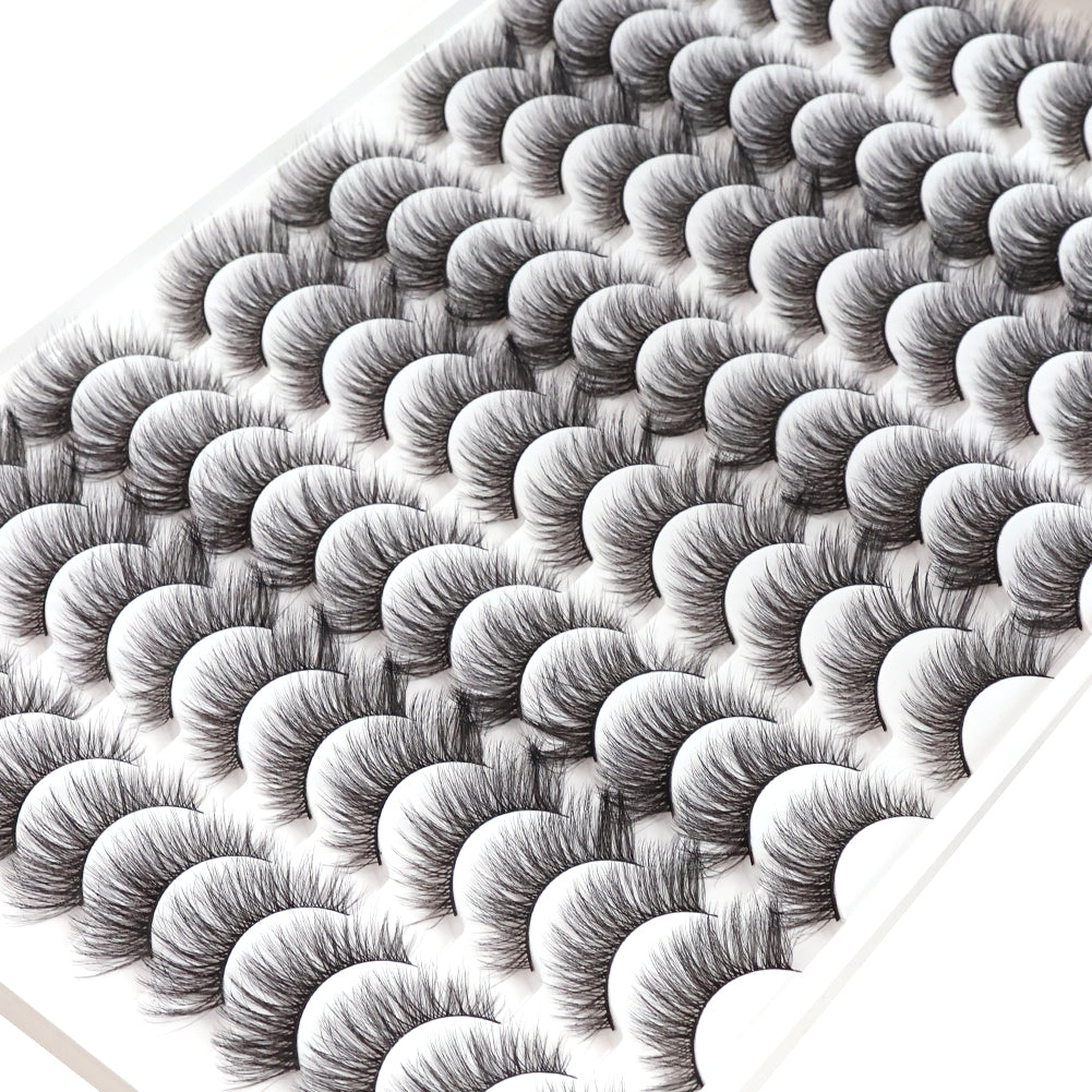 👁️✨ 3D Multi-Layered False Eyelashes – Realistic, Soft & Comfortable Reusable Lashes