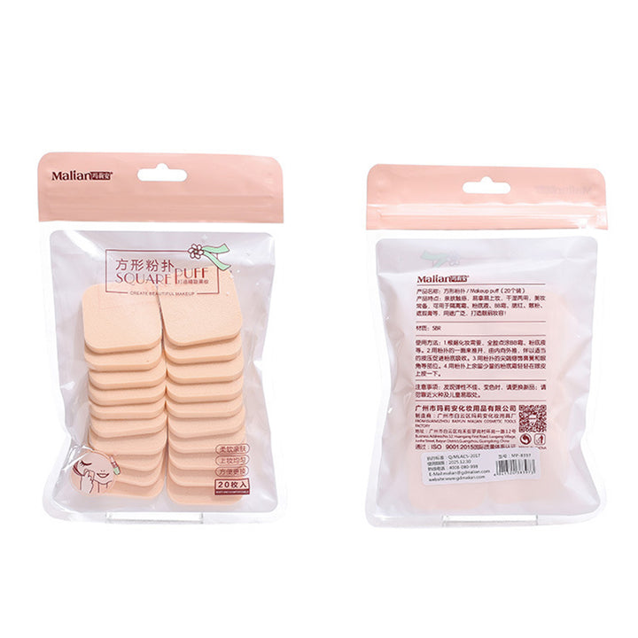💄✨ Square Puff | 20PCS Cotton Makeup Pads Set