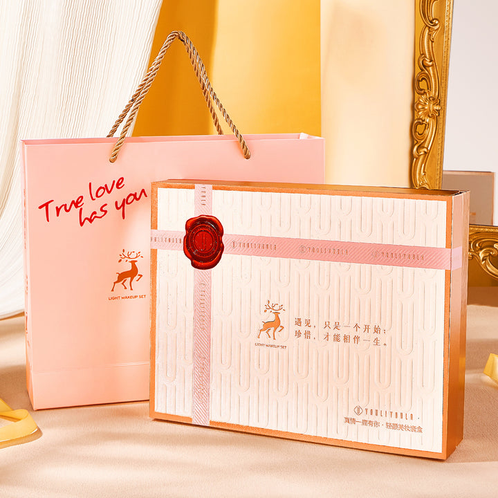 💄 10-Piece Makeup Set for Beginners – Student Beauty Kit in Pink Travel Handbag ✨