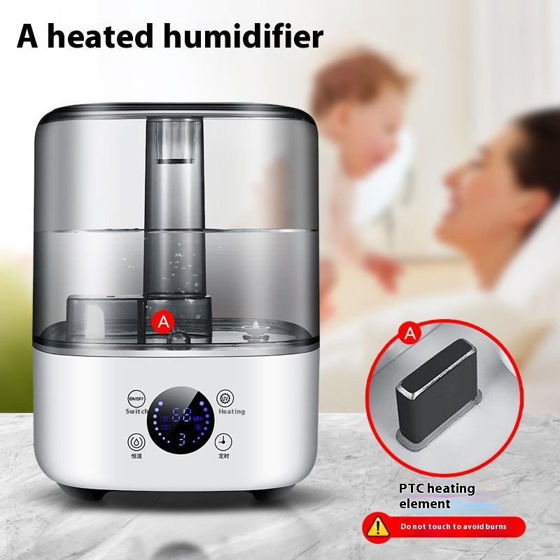 💧🔥 New Heated 5L Home Humidifier | Large Capacity Sterilizing Unit