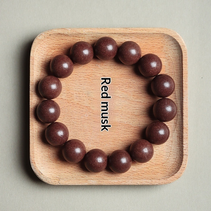 Natural Incense Bead Bracelet – Handmade Ethnic Style Unisex Jewelry