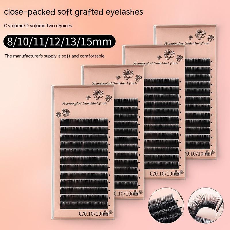 👁️✨ Grafting Eyelash – Single Dense Row Round Hair Planting Lash Extensions