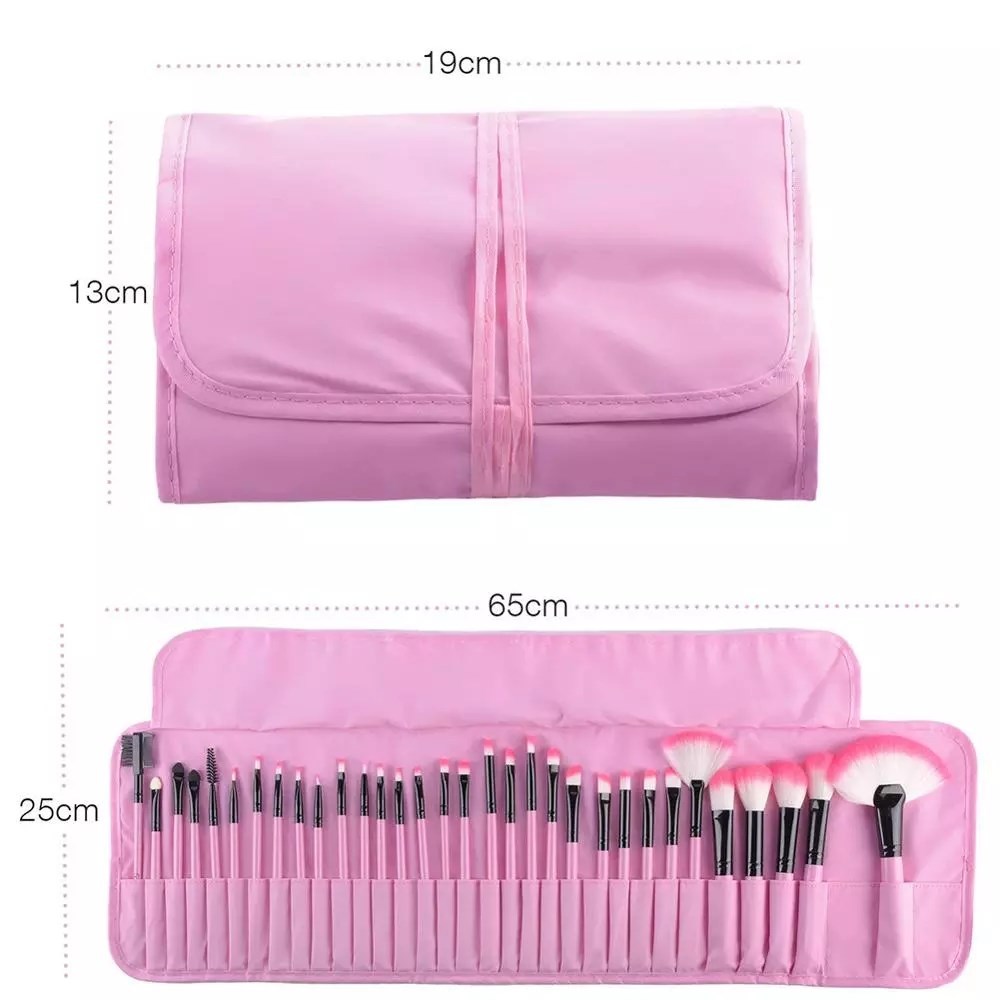 ✨ 32-Piece Makeup Brush Set with Bag — Complete Beauty Tools Kit 💄