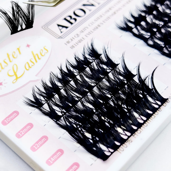👁️✨ Thick Curly Eyelashes – Imitation Mink Volume Lash Set