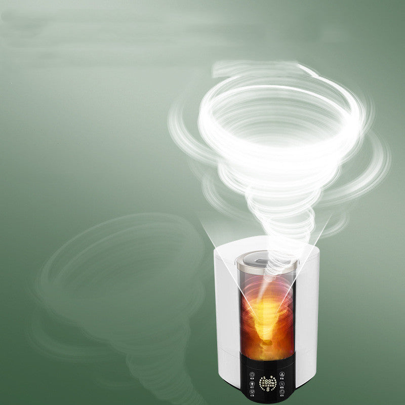 🌪️💧 4.5L Tornado Visual Fog Humidifier | Colorful Atmosphere Lamp 🌈✨