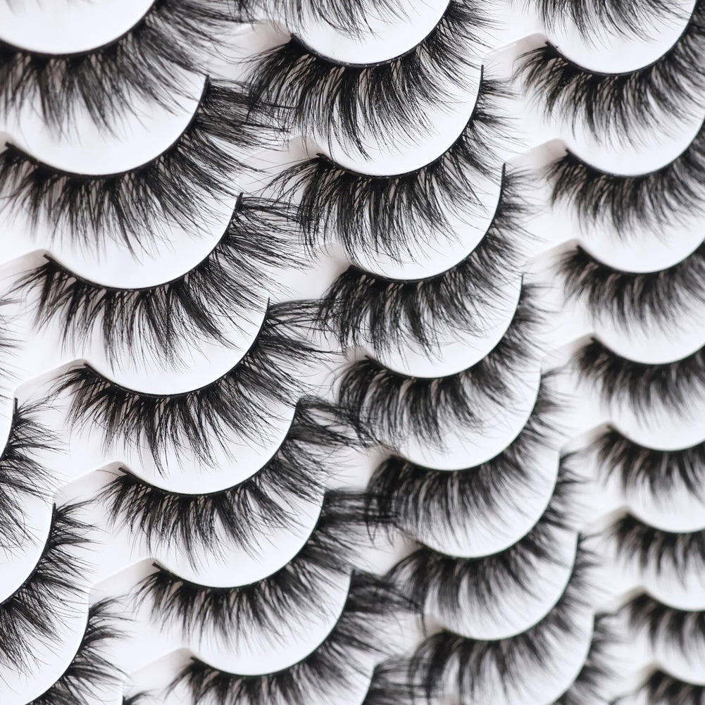 👁️✨ 3D False Eyelashes – Multi-Layered Realistic Soft & Comfortable Lashes