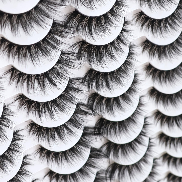 👁️✨ 3D False Eyelashes – Multi-Layered Realistic Soft & Comfortable Lashes