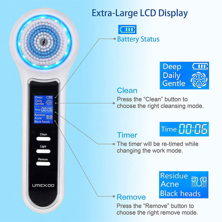 🧼🖤 Multifunctional Face Cleaning Brush | Electric Blackhead Remover & Pore Cleansing Machine