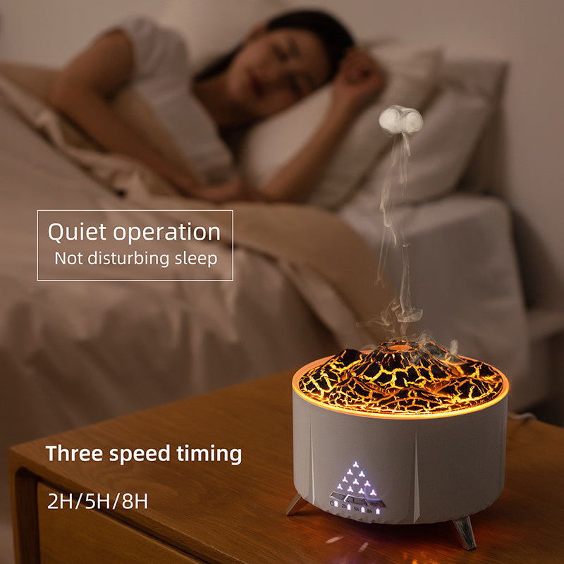 🔥💧 Portable Smart Flame Humidifier | Ultrasonic Aromatherapy Diffuser ✨