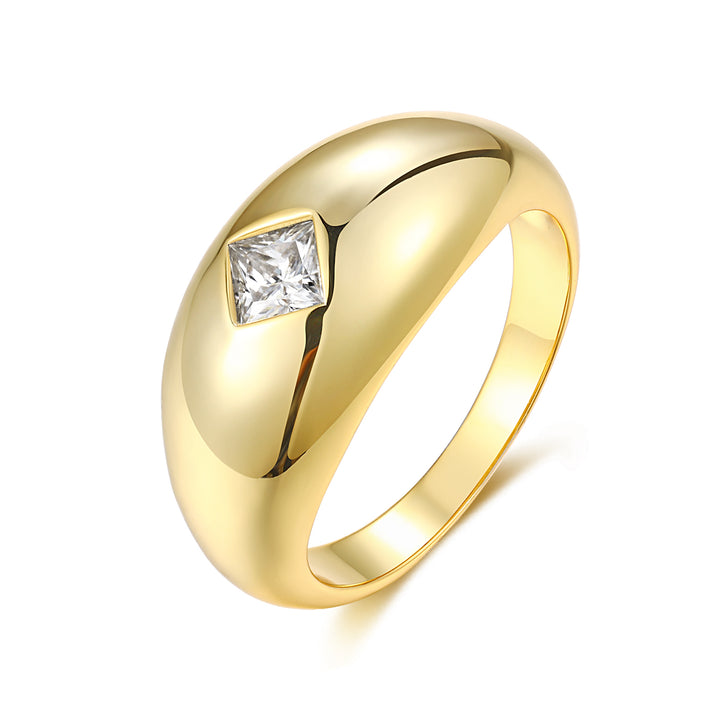 🦋 Butterfly Moissanite Ring – Platinum-Plated S925 Silver (4×4 mm, 4.4g, Sizes 5–9) 🦋