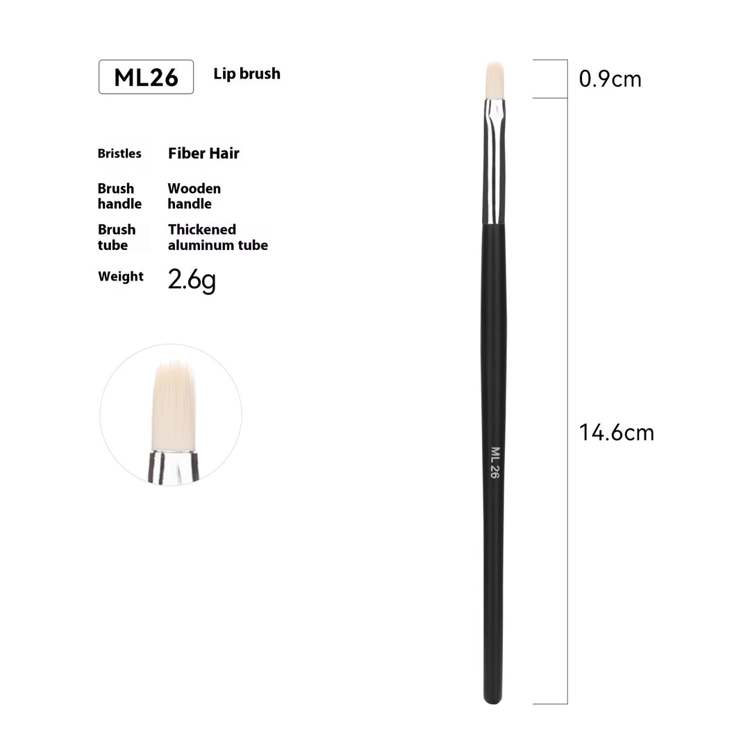 🖌️ 32-Piece Professional Makeup Brush Set – Wooden Handle Brushes with Leather Storage Bag 💄✨