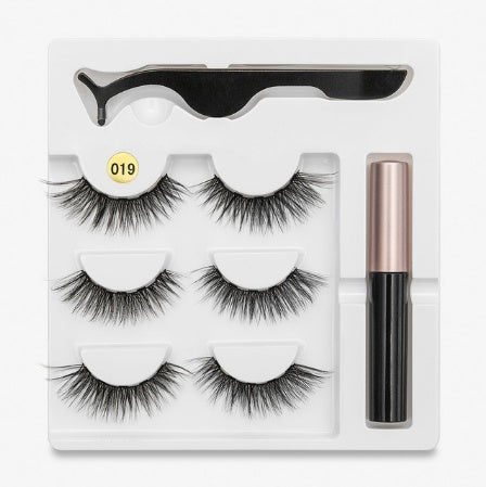 🧲👁️ Magnetic False Eyelashes – Fashion Cotton Stem 1 Pair Set