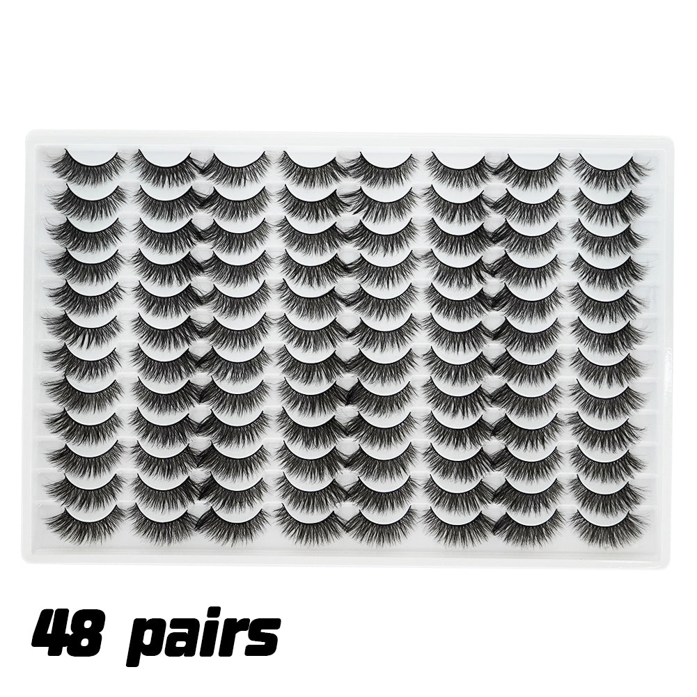 👁️✨ 3D Multi-Layered False Eyelashes – Realistic, Soft & Comfortable Reusable Lashes