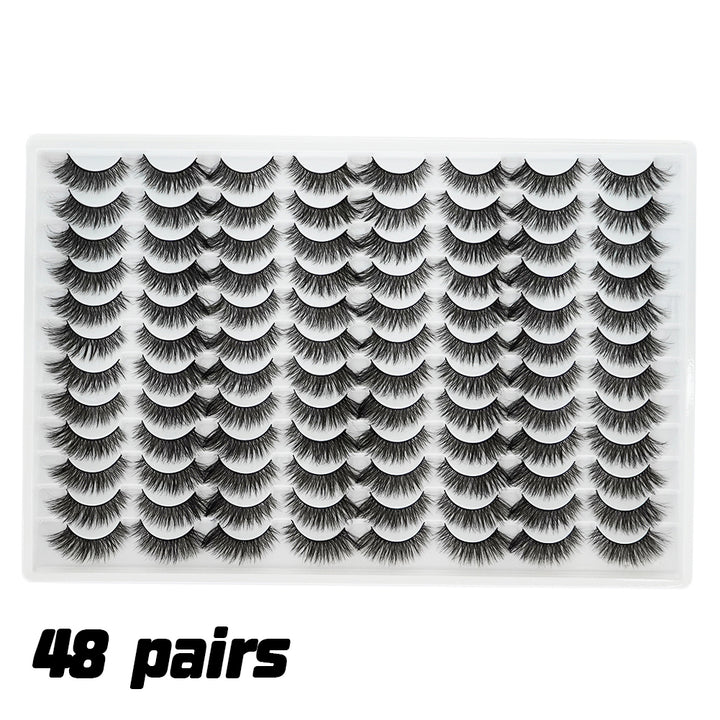 👁️✨ 3D Multi-Layered False Eyelashes – Realistic, Soft & Comfortable Reusable Lashes