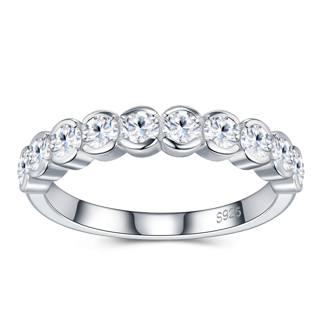 💍 0.1-Carat Morganite Minimalist Ring for Women – Platinum-Plated S925 Silver (2.6g, Sizes 5–9) 💍
