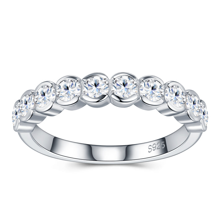 💍 0.1-Carat Morganite Minimalist Ring for Women – Platinum-Plated S925 Silver (2.6g, Sizes 5–9) 💍