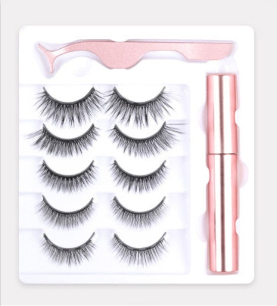 🧲👁️ Magnetic False Eyelashes Set – Reusable Natural Lash Extensions with Magnetic Eyeliner